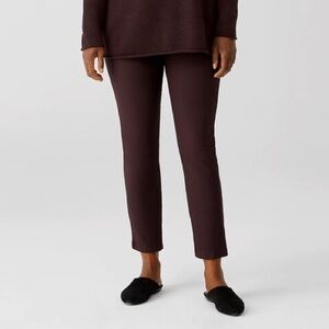 Eileen Fisher NWT Washable Stretch Crepe Slim Ankle Pant
